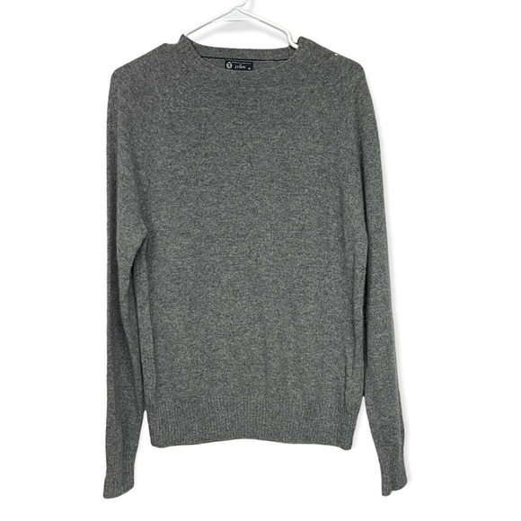 J. crew premium lambs wool crew neck grey charcoal sweater, medium - Picture 7 of 7